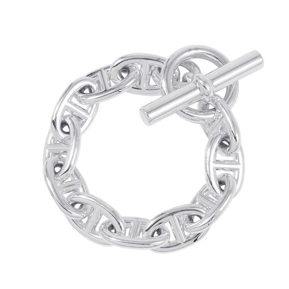 HERMES Chaine d'Ancre Bracelet 11 frames Size TGM SV925 - Picture 1 of 10